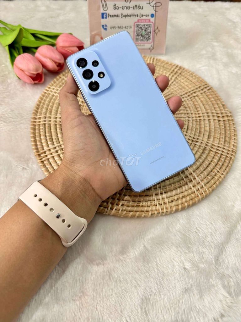 Samsung Galaxy A53 5G 128GB Xanh. Mua bán Điện thoại tại Quận Cầu Giấy Hà Nội được đăng bởi Lâm Quang Vinh hình 1