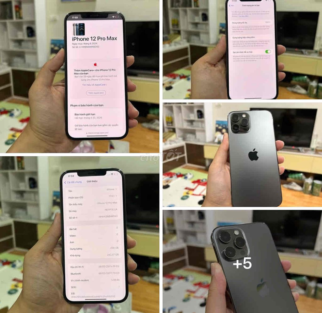 iPhone 12 Pro Max 256GB Đen FULLBOX APPLE 04/2025. Mua bán Điện thoại tại Quận Thanh Xuân Hà Nội được đăng bởi Nguyễn Huy Dũng hình 1