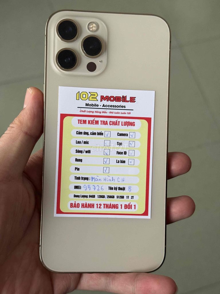 iPhone12ProMax128GB Vàng gold máy full chức năng. Mua bán Điện thoại tại Thành phố Buôn Ma Thuột Đắk Lắk được đăng bởi Nguyễn Hoàng hình 1