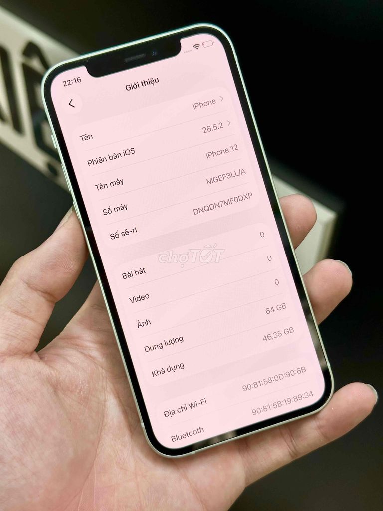 Apple iPhone 12 64GB Xanh lá Đã qua sử dụng. Mua bán Điện thoại tại Quận Hoàng Mai Hà Nội được đăng bởi Huy Queng hình 1