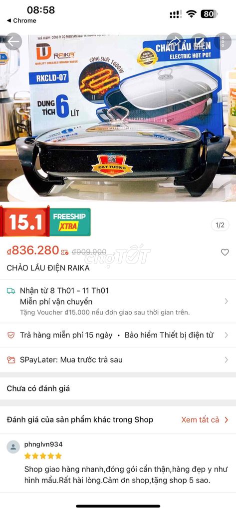 thanh lý lô 30 chảo lẩu điện chính hãng, BH 12T.