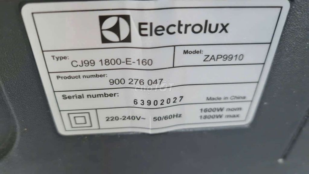 Máy hút bụi Electrolux ZAP9910