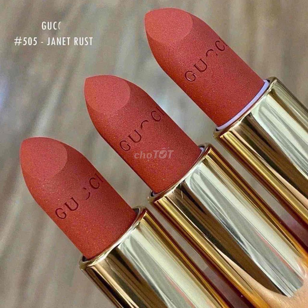 Son Gucci 505 Janet Rust Đỏ cam đất Matte lì. Mua bán Phụ kiện thời trang khác tại Quận 10 Tp Hồ Chí Minh được đăng bởi Baby Girl Lovely hình 1