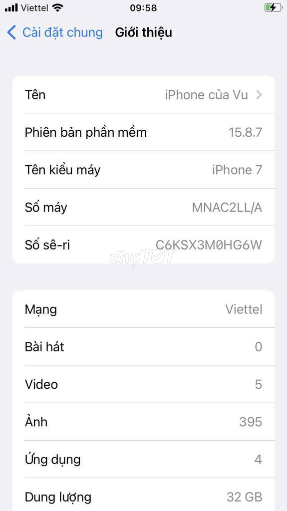 Apple iPhone 7 32GB. Mua bán Điện thoại tại Thành phố Thuận An Bình Dương được đăng bởi Tèo hình 1