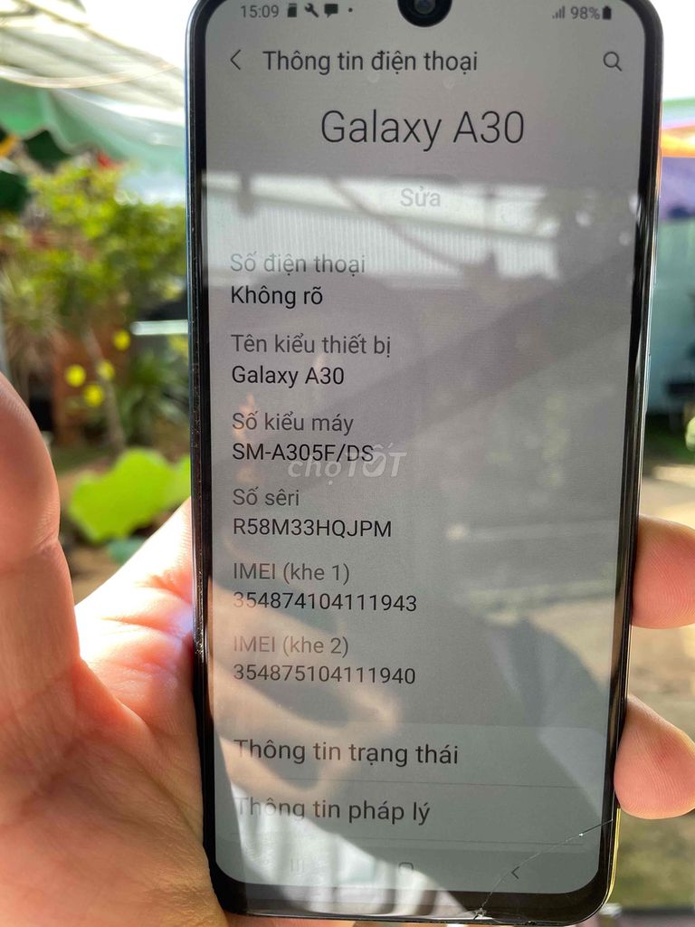 Samsung Galaxy A30 64GB. Mua bán Điện thoại tại Thành phố Buôn Ma Thuột Đắk Lắk được đăng bởi Nguyễn bảo an hình 1