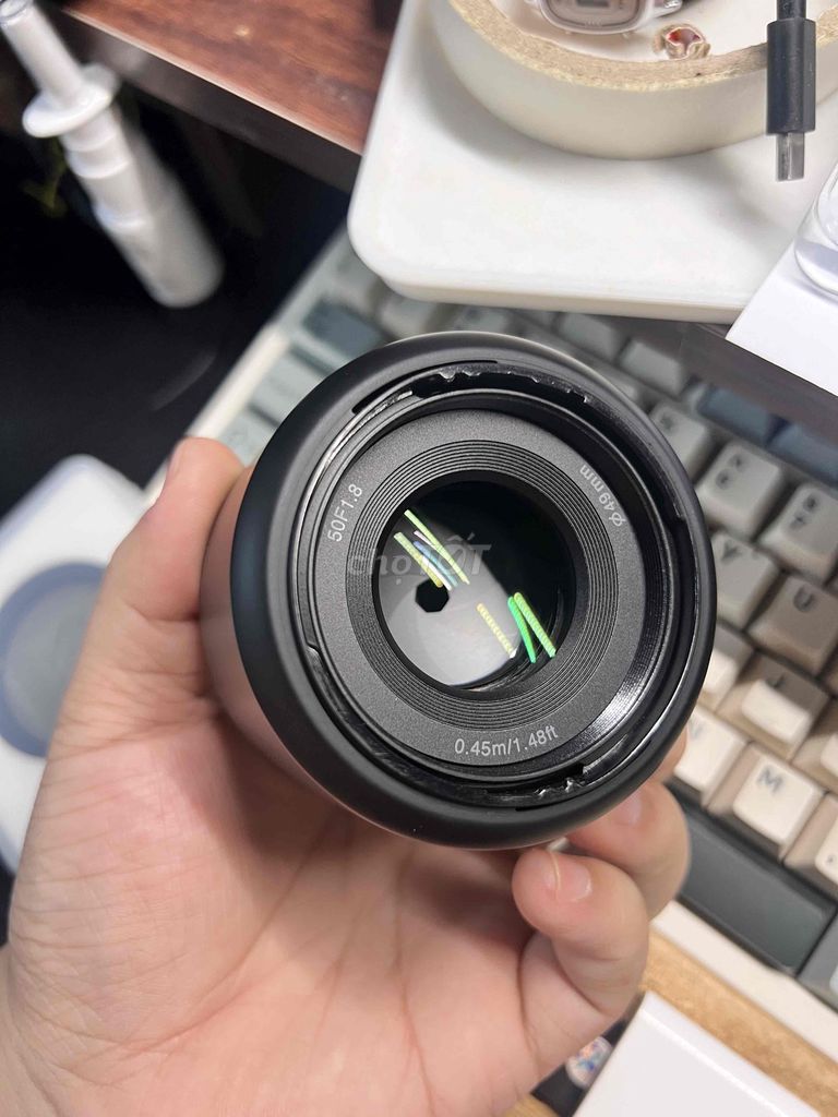 Ống kính Youngnou 50mm f1.8 Như mới. Mua bán Máy ảnh, Máy quay tại Quận Nam Từ Liêm Hà Nội được đăng bởi Đức Nam hình 1
