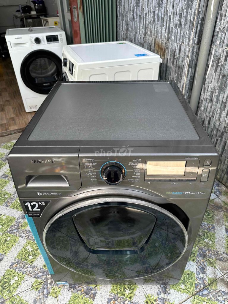 Máy giặt Samsung 12kg cửa trước Inverter Xám. Mua bán Máy giặt tại Huyện Hóc Môn Tp Hồ Chí Minh được đăng bởi ĐIỆN LẠNH MINH KHÔI hình 1