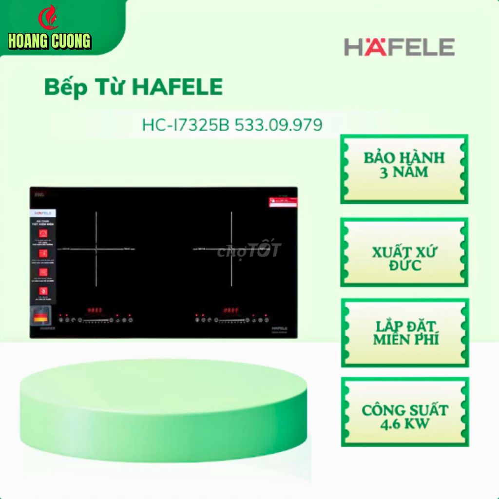 Hafele Bếp Từ Âm Đôi HC-I7325B 533.09.979 (Đức). Mua bán Bếp, lò, đồ điện nhà bếp tại Quận Tân Bình Tp Hồ Chí Minh được đăng bởi Hoangcuonghome  hình 1