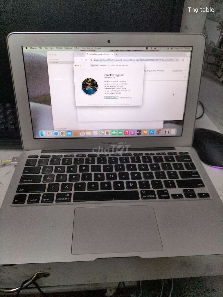 Apple MacBook Air i5 1.4GHz 4GB Bạc 2014. Mua bán Laptop tại Quận Tân Bình Tp Hồ Chí Minh được đăng bởi nguyen duc tho hình 1