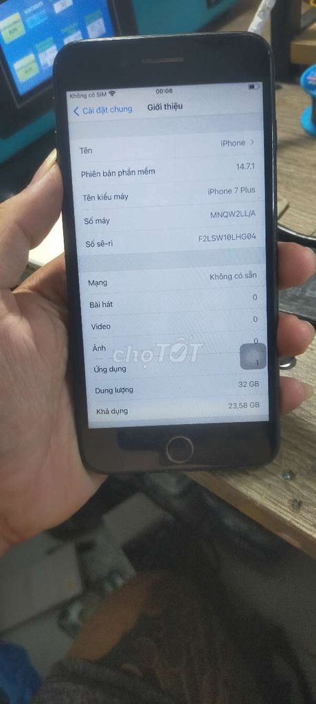 iPhone 7 Plus 32GB Đen Màn lô, hư nút home. Mua bán Điện thoại tại Quận 7 Tp Hồ Chí Minh được đăng bởi điện thoại cỏ hình 1