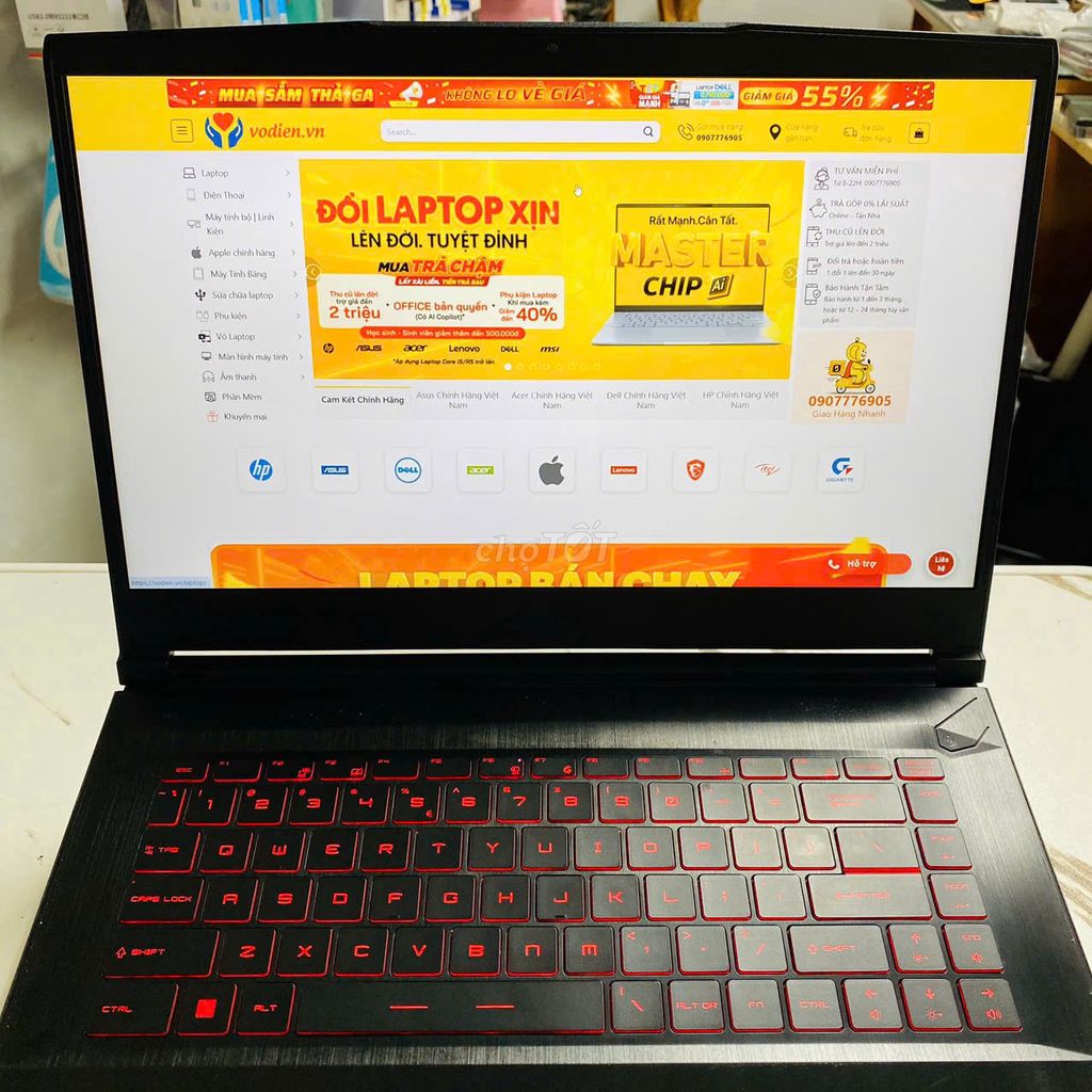 MSI GAMING GF63-11UC i7-11800H-16G-512G-RTX3050. Mua bán Laptop tại Quận Ninh Kiều Cần Thơ được đăng bởi Võ Diện hình 1