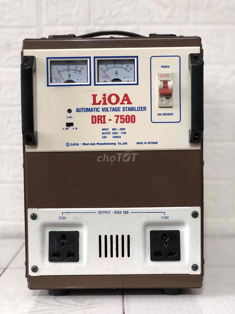 Ổn áp LIOA . 7,5KVA. Mua bán Nội thất, đồ gia dụng khác tại Huyện Đông Hưng Thái Bình được đăng bởi Huy Nguyễn hình 1