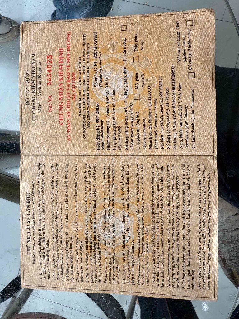 Kia K165 đời 2017 tải 2,4 tấn xe đẹp xuất sắc. Mua bán Xe tải, xe ben tại Huyện An Lão Hải Phòng được đăng bởi Nguyễn Công Thành hình 13