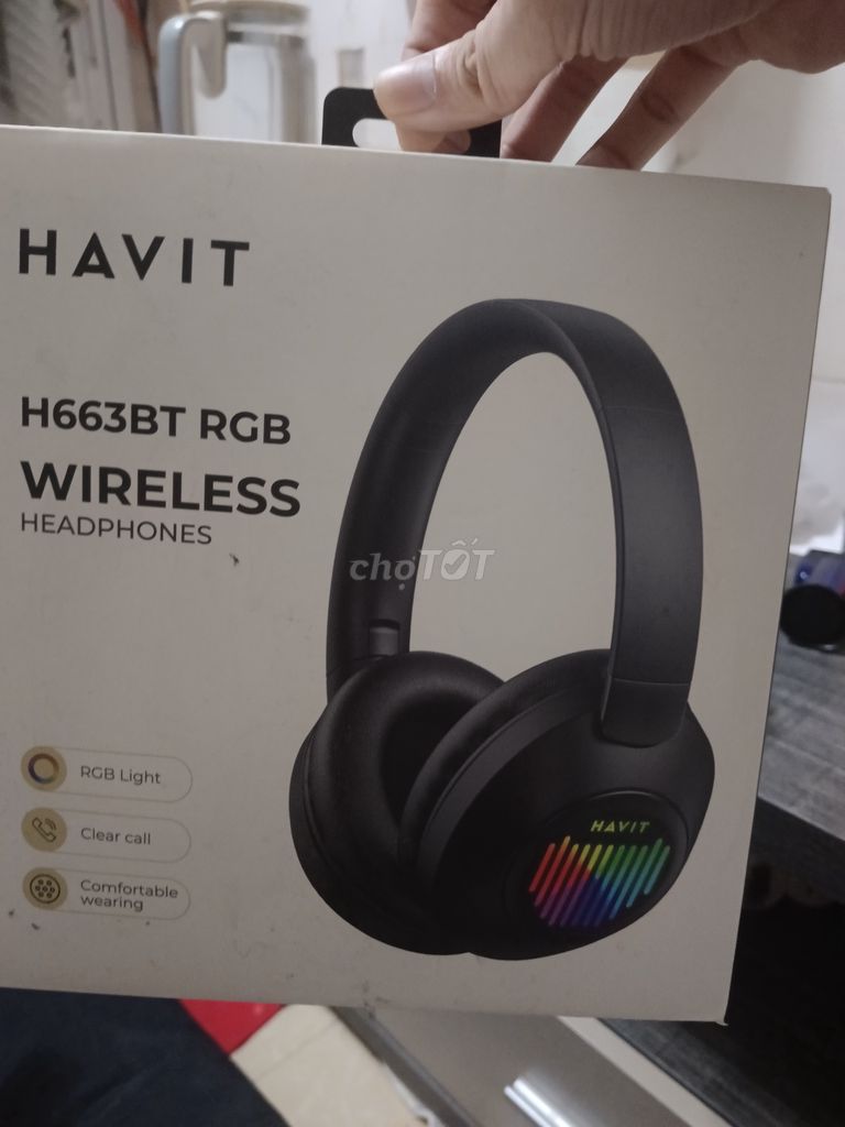 Tai nghe Bluetooth Havit H663BT RGB Đen. Mua bán Tivi, Âm thanh tại Quận 8 Tp Hồ Chí Minh được đăng bởi Lực Nguyễn hình 1