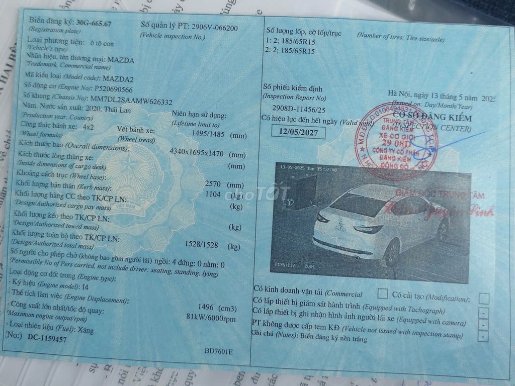 Mazda 2 2020 Cực chất 3,8 vạn km, lên 30 triệu đồ. Mua bán Ô tô tại Quận Cầu Giấy Hà Nội được đăng bởi Xe Cũ Dương Đô hình 19