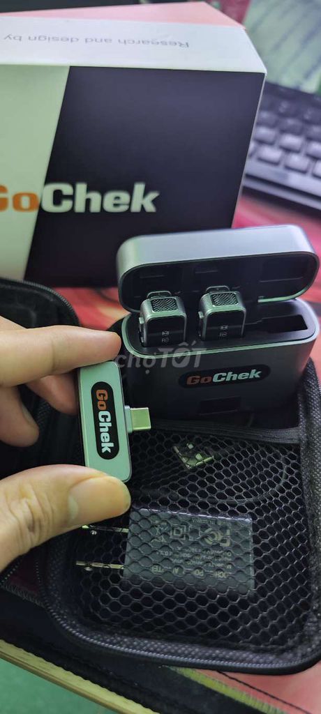 Micro không dây GoChek Xám. Mua bán Tivi, Âm thanh tại Quận Cầu Giấy Hà Nội được đăng bởi Theo Gió hình 1