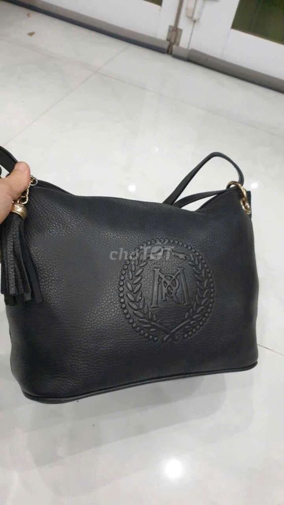 Túi xách nữ da thật 25x20 cm Đen. Mua bán Túi xách tại Thành phố Châu Đốc An Giang được đăng bởi Thư Thư  hình 1