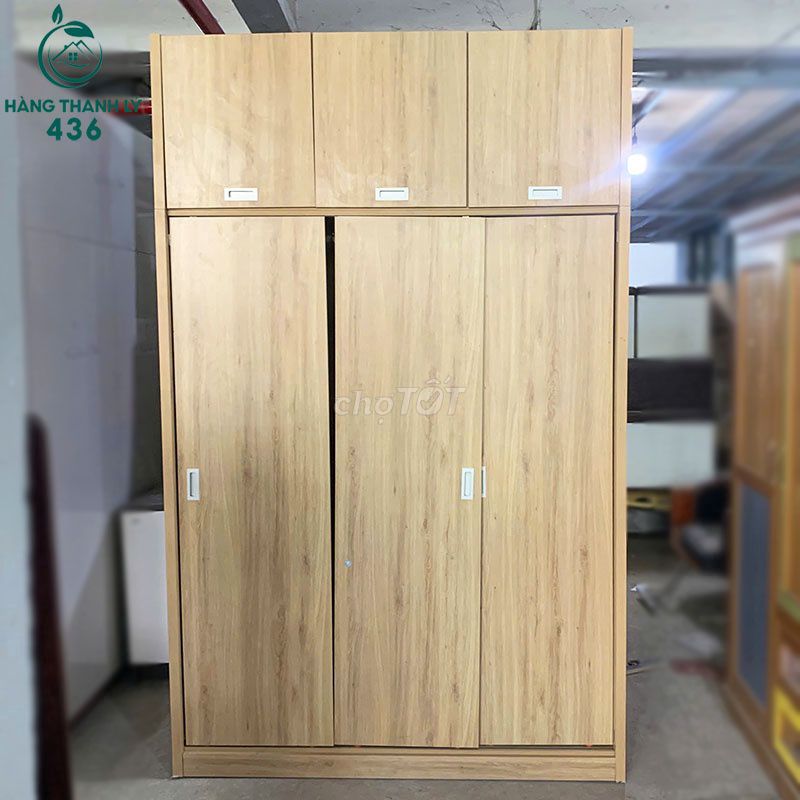Tủ Quần Áo Gỗ MDF Vân Gỗ Sáng Cửa Lùa 1m6 Mới 90%. Mua bán Tủ, kệ gia đình tại Quận Tân Phú Tp Hồ Chí Minh được đăng bởi Công Ty TNHH TM DV INKPRO hình 1