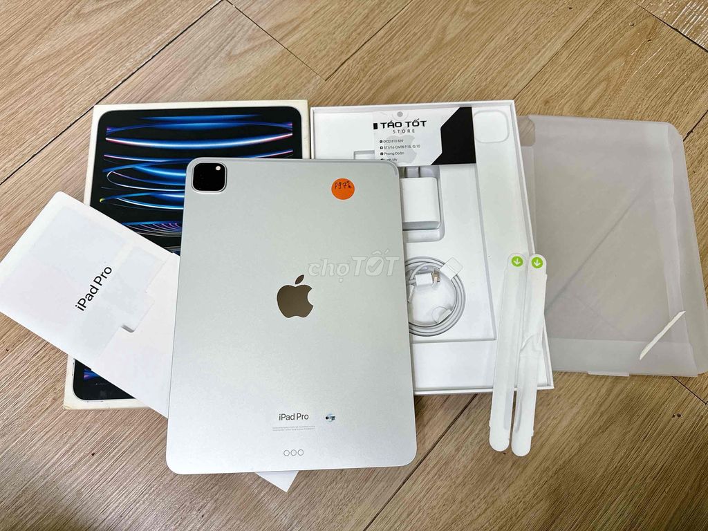 Ipad pro M2 256G Wifi Silver fulbox p97% zinall