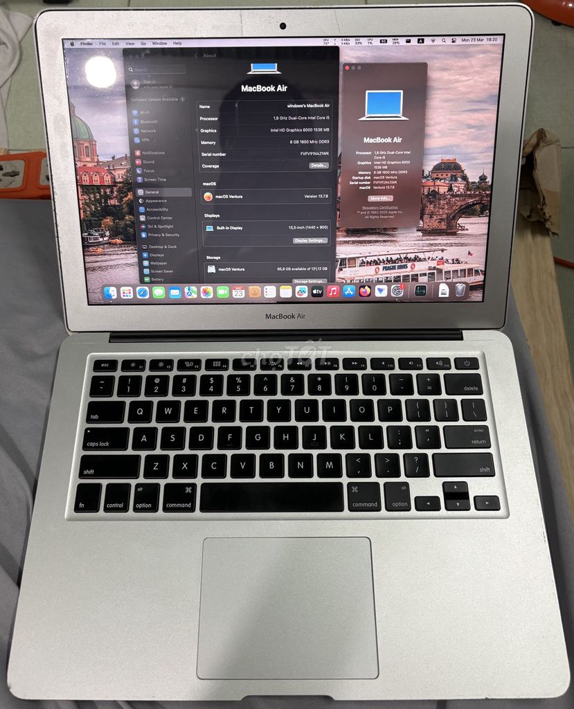 Apple MacBook Air 2017 Bạc. Mua bán Laptop tại Quận 1 Tp Hồ Chí Minh được đăng bởi Mrs Miscellaneous hình 1