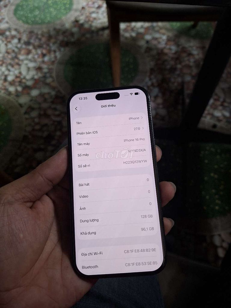IPhone 16 Pro đen 128gb quốc tế zin all. Mua bán Điện thoại tại Quận Bình Tân Tp Hồ Chí Minh được đăng bởi V I N H hình 1