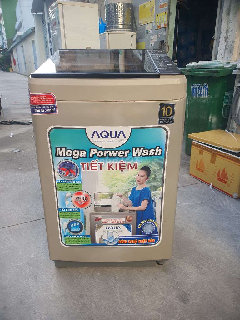 Máy giặt aqua inveter 9kg zin đẹp