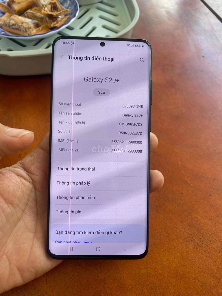 Samsung Galaxy S20+ 128GB Đen. Mua bán Điện thoại tại Huyện Mỏ Cày Bắc Bến Tre được đăng bởi Nguyễn hoàng thiện  hình 1