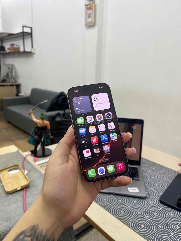 Apple iPhone 16 Pro QTE 128GB Sa Mạc Pin 94 Zin Áp. Mua bán Điện thoại tại Quận Cầu Giấy Hà Nội được đăng bởi Trung Kiên Trả Góp Bao Nợ Xấu hình 1