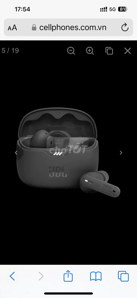 Tai nghe Bluetooth JBL Tune Beam Đen chống ồn. Mua bán Thiết bị đeo thông minh tại Quận 1 Tp Hồ Chí Minh được đăng bởi Nhat hình 1