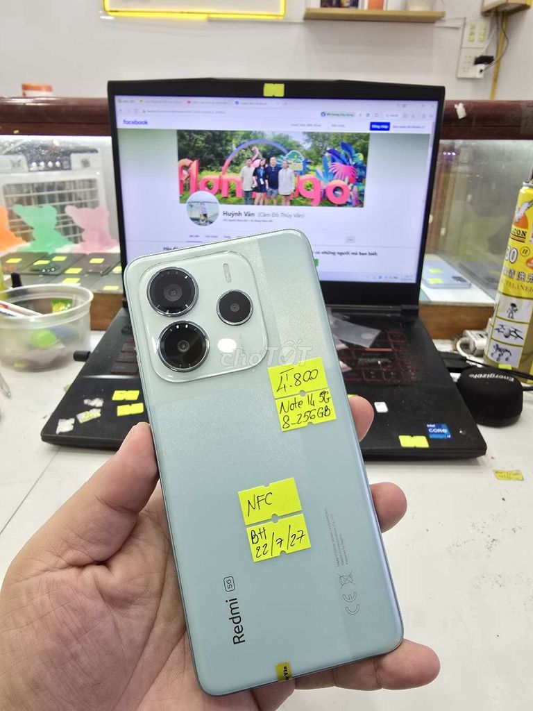 Xiaomi Note 14 5G 256GB . Mua bán Điện thoại tại Thành phố Long Xuyên An Giang được đăng bởi Facebook Cầm Đồ Thúy Vân hình 1