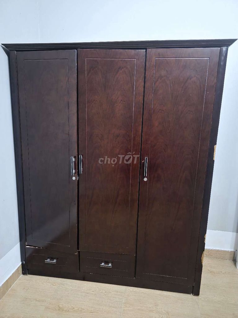 Tủ quần áo gỗ 3 cánh. Mua bán Tủ, kệ gia đình tại Thành phố Thủ Đức Tp Hồ Chí Minh được đăng bởi TRẦN CHI SA hình 1
