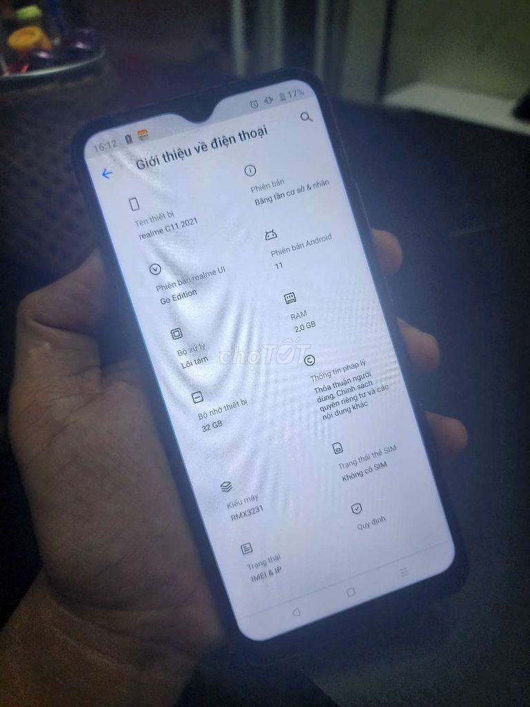 Realme C11 2021 32GB Xám. Mua bán Điện thoại tại Quận Ninh Kiều Cần Thơ được đăng bởi dienthoaidao hình 1