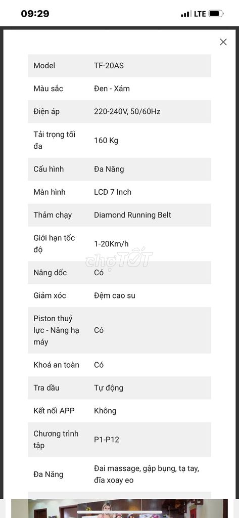 Máy chạy bộ Techfitness TF20-AS. Mua bán Đồ thể thao, Dã ngoại tại Quận Liên Chiểu Đà Nẵng được đăng bởi Trần Anh Tuấn hình 1