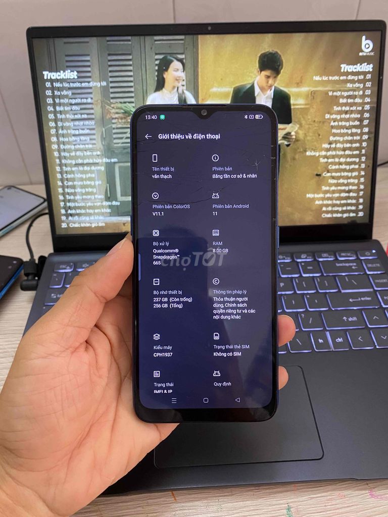 thanh lý oppo a9 r8gb 256gb