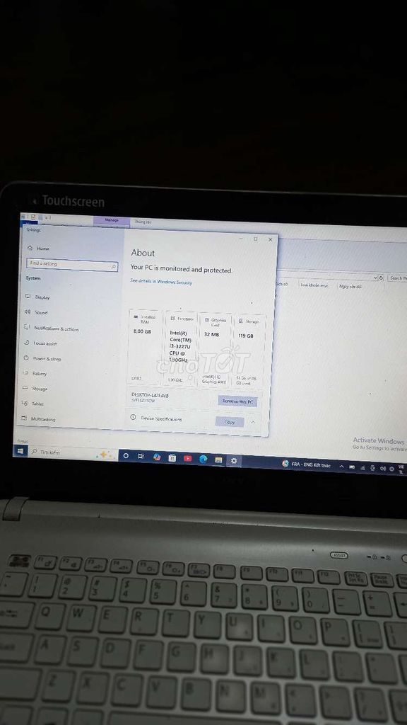 Sony Vaio 14 inch 8GB/120GB SSD Trắng. Mua bán Laptop tại Huyện Nhà Bè Tp Hồ Chí Minh được đăng bởi nguyên văn năm  hình 1