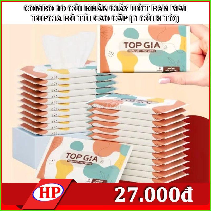 Khăn giấy ướt TOPGIA. Mua bán Thiết bị vệ sinh, nhà tắm tại Quận Ninh Kiều Cần Thơ được đăng bởi GIA DỤNG VÀ ĐIỆN TỬ HIỆP PHÁT CẦN THƠ hình 1