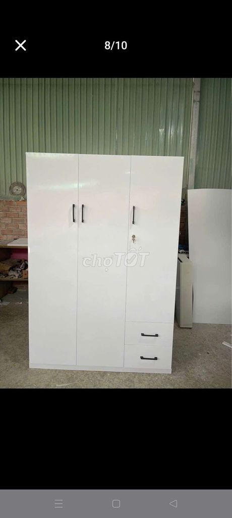 Tủ quần áo Nhựa Đài Loan 3 cánh. Mua bán Tủ, kệ gia đình tại Huyện Hóc Môn Tp Hồ Chí Minh được đăng bởi Phương hoa hình 1