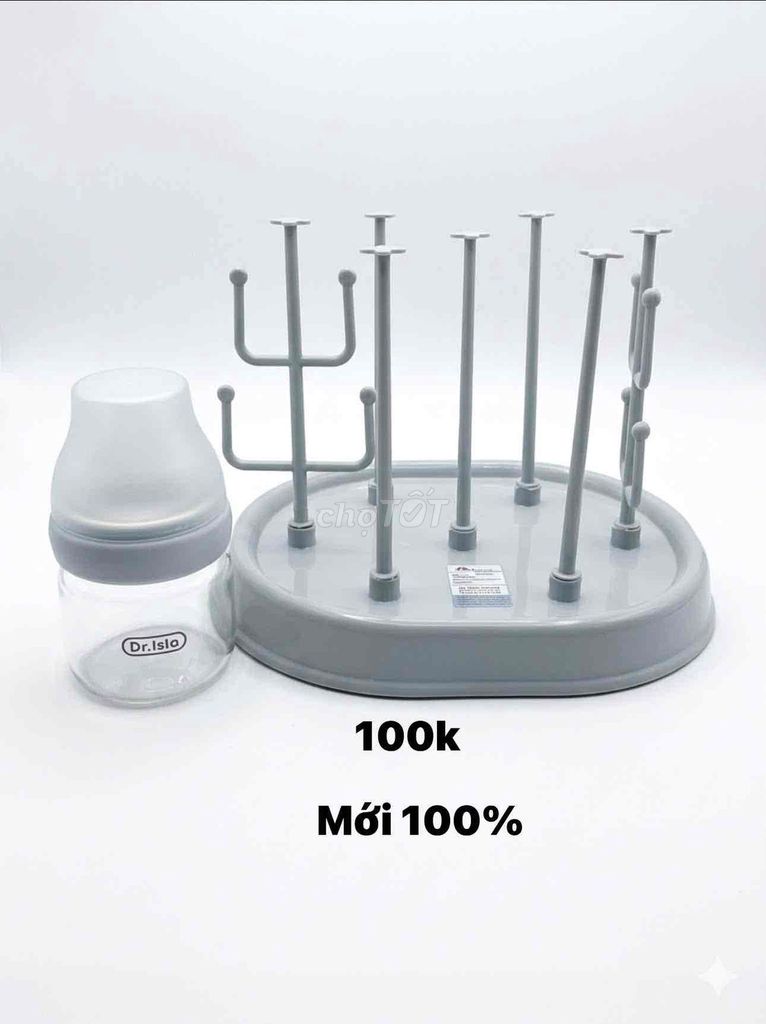 Giá phơi bình sữa Dr.Isio Xám mới 100%. Mua bán Mẹ và bé tại Thành phố Hà Tiên Kiên Giang được đăng bởi Anh Lực hình 1