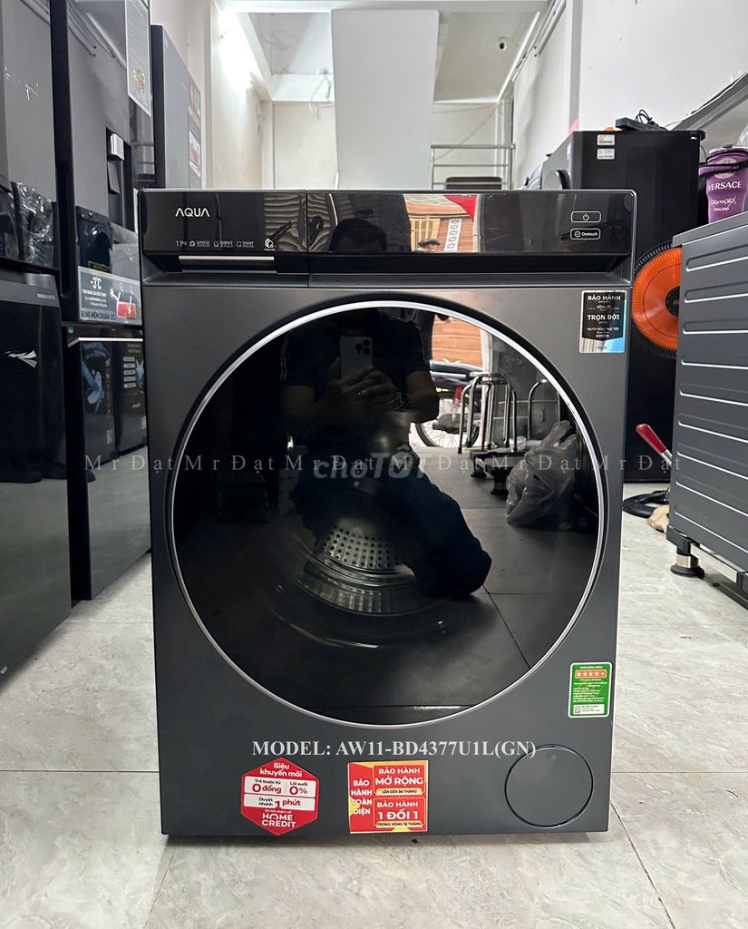 Máy giặt Inverter 11 kg AQUA. AW11-BD4377U1L(GN). Mua bán Máy giặt tại Quận 8 Tp Hồ Chí Minh được đăng bởi Trần Thiện Đạt hình 1
