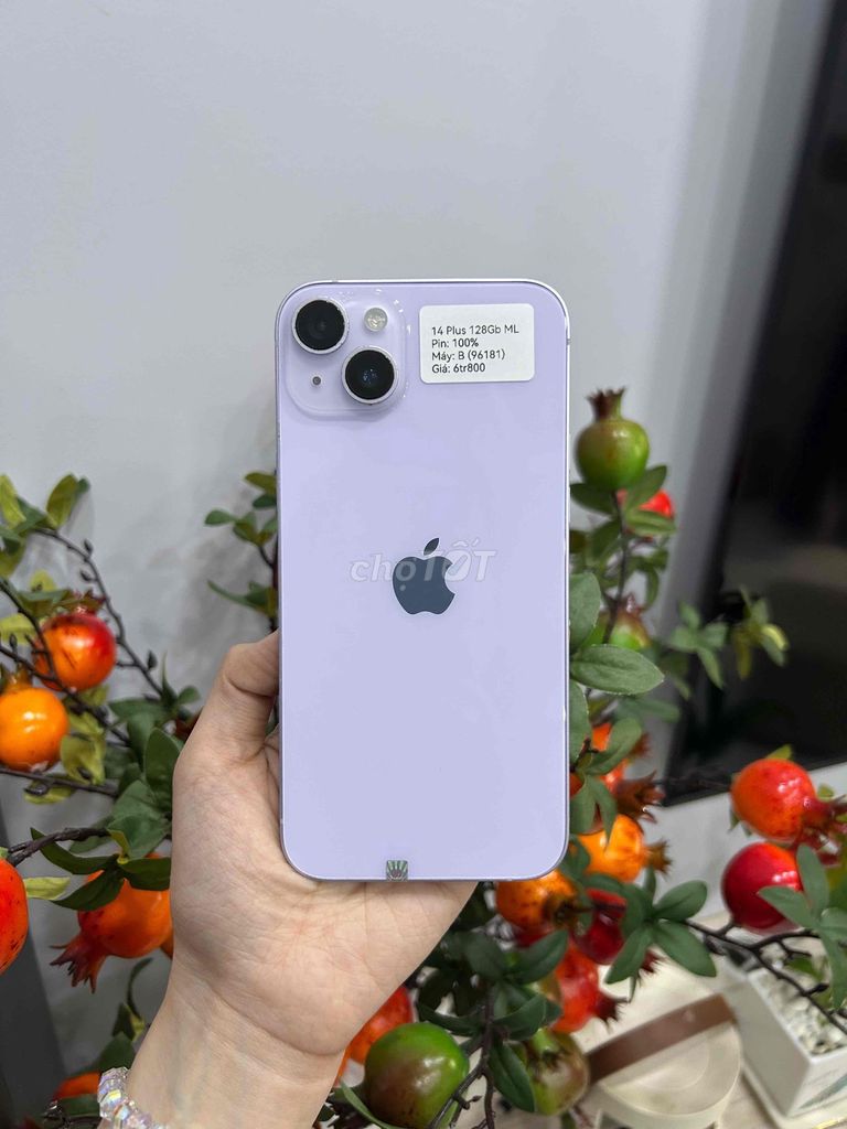 iPhone 14 Plus 128GB Tím ZP/A Màn lô. Mua bán Điện thoại tại Huyện Hóc Môn Tp Hồ Chí Minh được đăng bởi SIRI STORE HCM hình 1