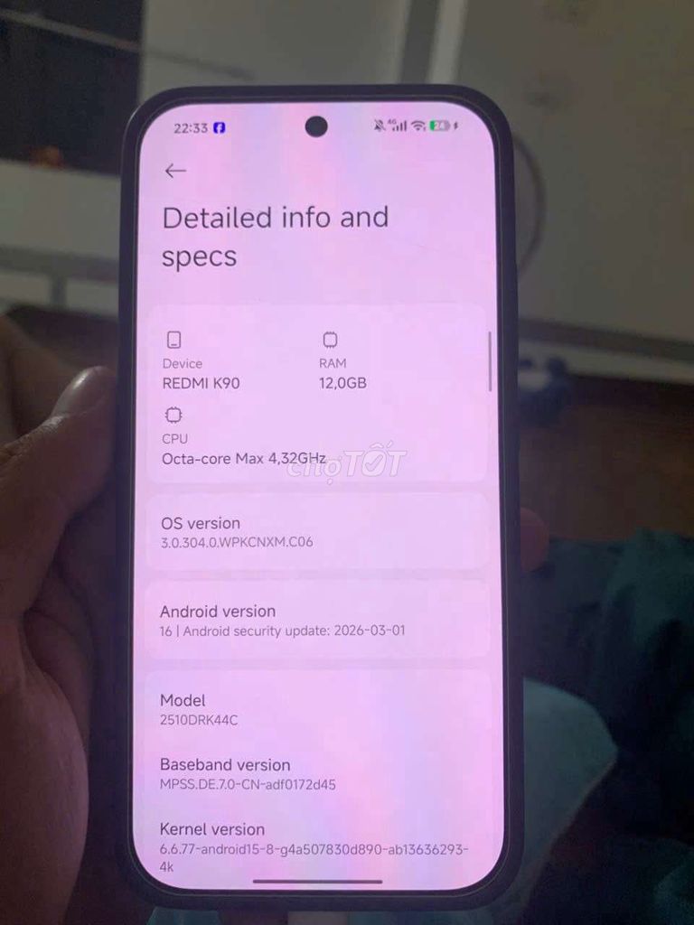 Xiaomi Redmi K90 12GB Đen Full box. Mua bán Điện thoại tại Huyện Lý Nhân Hà Nam được đăng bởi Nam Nam hình 1