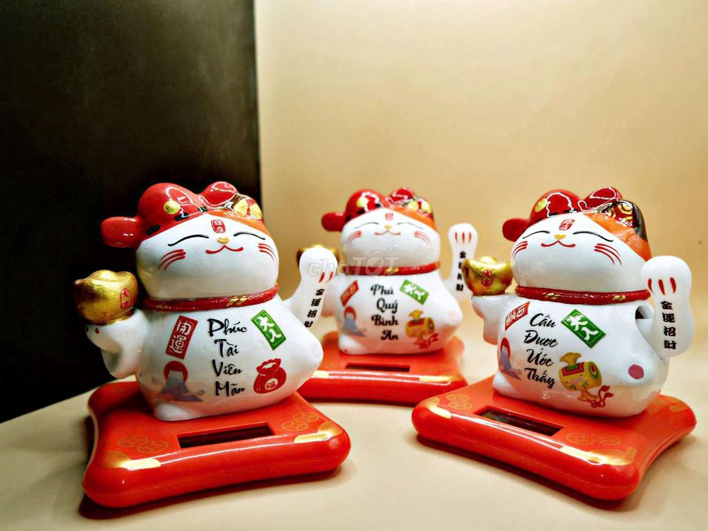 Mèo thần tài vẫy tay Made In Việt Nam có hóa đơn. Mua bán Đồ sưu tầm, đồ cổ tại Thành phố Thủ Đức Tp Hồ Chí Minh được đăng bởi Maneki Neko House hình 1