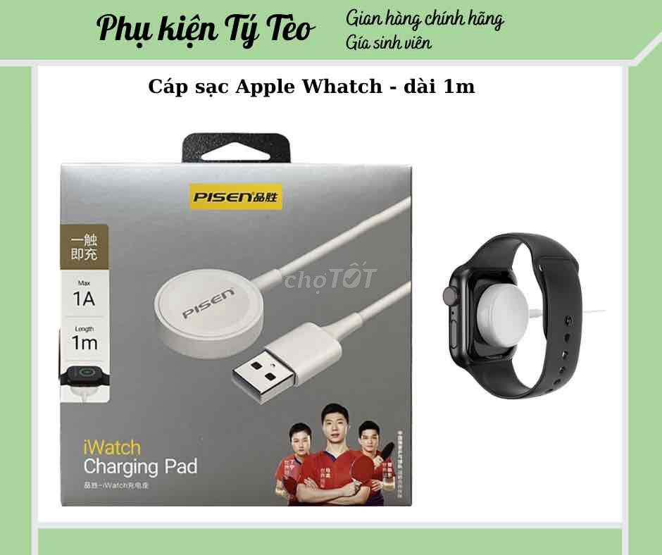 Cáp sạc Apple Wacth chính hãng PISEN - BH 6 Tháng