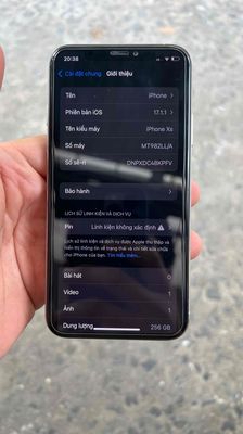 IPHONE XS 256GB TRẮNG MẤT FACE ID, PIN THAY NEW