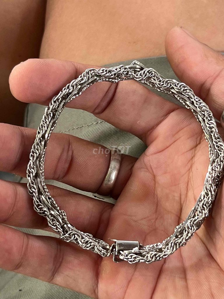 Vintage Bracelet Sterling vòng đeo hãg Elco bạc