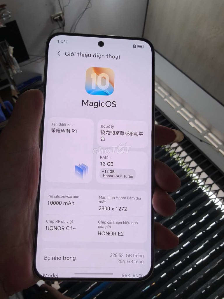 Honor Win RT 8 Elite pin 10.000. Mua bán Điện thoại tại Thành phố Bến Tre Bến Tre được đăng bởi Từ Tuấn Bến Tre hình 1