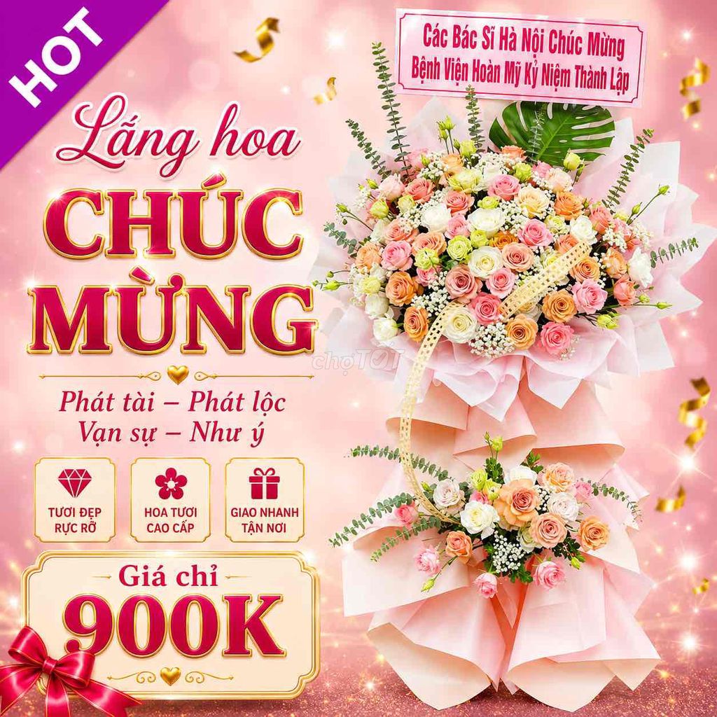 Hoa Chúc Mừng Hồng Kem Sang Trọng, Tặng Là Ghi Điể. Mua bán Cây cảnh, đồ trang trí tại Huyện Tiên Du Bắc Ninh được đăng bởi TRUNG TÂM TỔ CHỨC DỊCH VỤ CƯỚI HỎI TRỌN GÓI DUYÊN GẤM hình 1