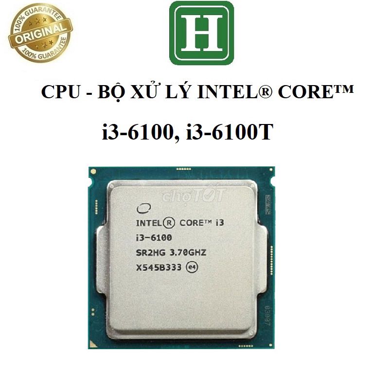 CPU - Bộ xử lý Intel i3-6100, i3-6100T SK 1151