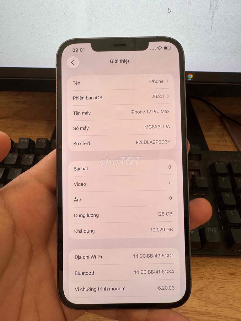 iPhone 12 Pro Max 128GB Xám. Mua bán Điện thoại tại Huyện Trảng Bom Đồng Nai được đăng bởi Đạt nguyễn hình 1