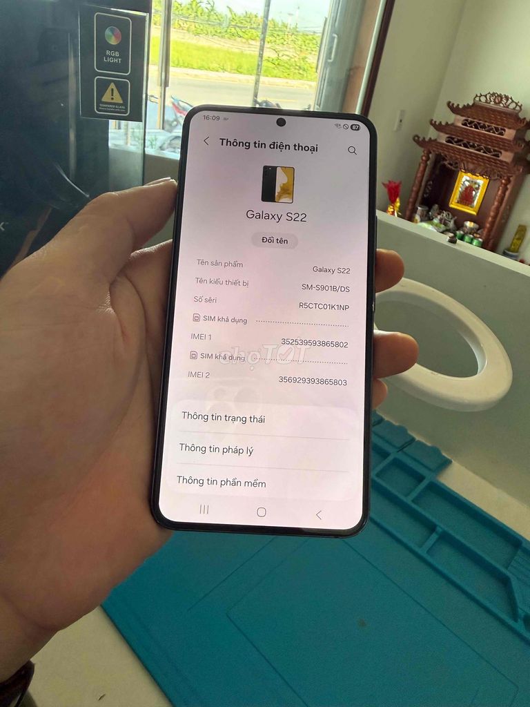 Samsung Galaxy S22 Đen. Mua bán Điện thoại tại Huyện Thuỷ Nguyên Hải Phòng được đăng bởi Hùng Nguyễn THP store hình 1